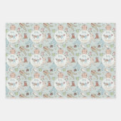 ベビーその寒い外の冬の赤ちゃんシャワー ラッピングペーパーシート (正面)