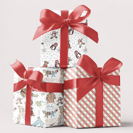 ベビーその寒い外の冬の赤ちゃんシャワー ラッピングペーパーシート