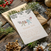 ベビーその寒い外の冬の赤ちゃんシャワー 招待状