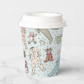 ベビーその寒い外の冬の赤ちゃんシャワー 紙コップ (右)