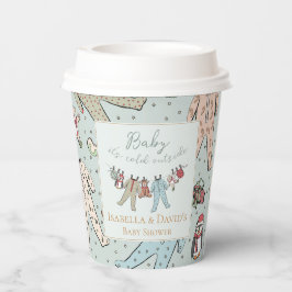 ベビーその寒い外の冬の赤ちゃんシャワー 紙コップ