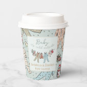 ベビーその寒い外の冬の赤ちゃんシャワー 紙コップ (正面)