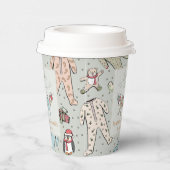 ベビーその寒い外の冬の赤ちゃんシャワー 紙コップ (右)