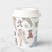 ベビーその寒い外の冬の赤ちゃんシャワー 紙コップ (右)