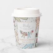 ベビーその寒い外の冬の赤ちゃんシャワー 紙コップ (裏面)