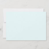 ベビーその寒い外の冬の雪だるまベビーシャワー 招待状 (裏面)