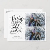 ベビーその寒さ外側の手書き2枚の写真 ポストカード (正面/裏面)