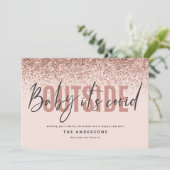 ベビーそのcovid外おもしろいグリッタークリスマス シーズンカード (スタンド正面)