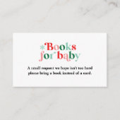 ベビーそれが寒いレトロ赤ちゃんシャワー予約リクエスト エンクロージャーカード (正面)