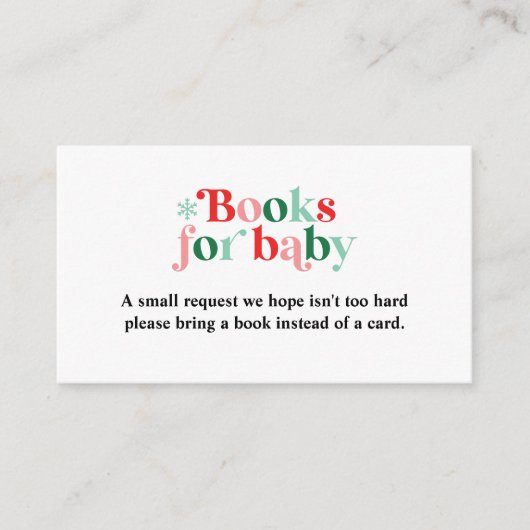 ベビーそれが寒いレトロ赤ちゃんシャワー予約リクエスト エンクロージャーカード (正面)