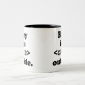 ベビーそれがMug外のコード ツートーンマグカップ (中央)