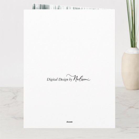 ベビーそれはです冷たい外のクリスマスカード(SF 8.5x11) カード (裏面)