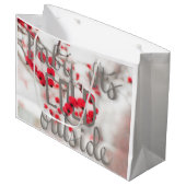 ベビーそれは冷たい外のギフトバッグです ラージペーパーバッグ (正面アングル)