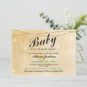 ベビーそれは冷たい外の冬のベビーシャワーの招待です 招待状 (スタンド正面)