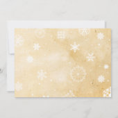 ベビーそれは冷たい外の冬のベビーシャワーの招待です 招待状 (裏面)