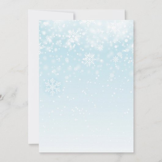 ベビーそれは冷たい外の冬のベビーシャワーの警官です 招待状 (裏面)