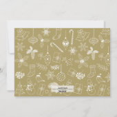 ベビーそれは冷たい外の真新しい休日の写真カードです シーズンカード (裏面)