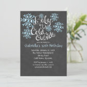 ベビーそれは冷たい外の誕生日の招待状です 招待状 (スタンド正面)