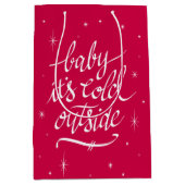 ベビーそれは冷たい外側です ミディアムペーパーバッグ (正面)