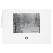 ベビーそれは冷たい外側のロマンチックな休日カードです (裏面横)