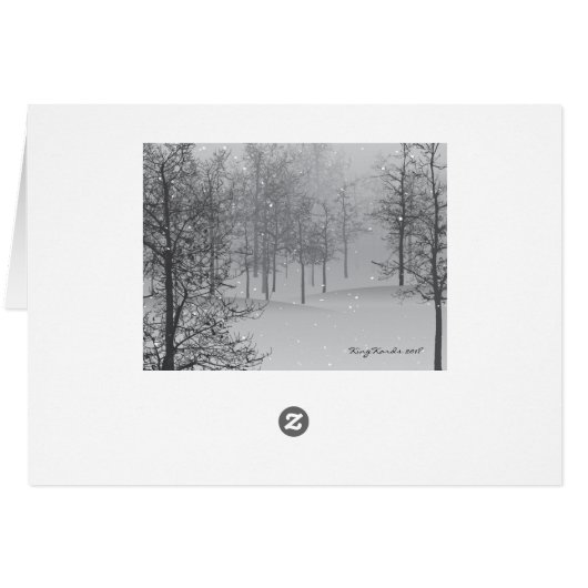 ベビーそれは冷たい外側のロマンチックな休日カードです (裏面横)