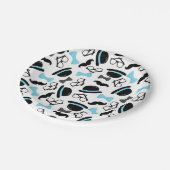 ベビーそれは男の子の青い髭の小さい人です ペーパープレート (アングル)