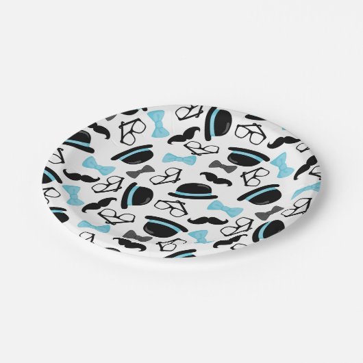 ベビーそれは男の子の青い髭の小さい人です ペーパープレート (アングル)