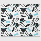 ベビーそれは男の子の青い髭の小さい人です ラッピングペーパー (フラット)