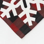 ベビーそれはFreakinの冷たい外の格子縞のクリスマスです フリースブランケット (角)