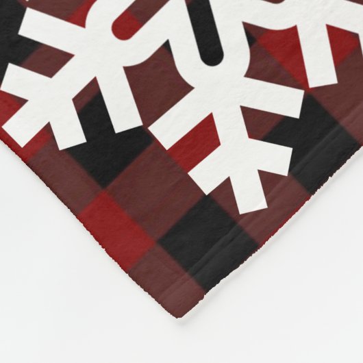 ベビーそれはFreakinの冷たい外の格子縞のクリスマスです フリースブランケット (角)