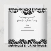 ベビーだ！白黒ゼブラ 案内状 (裏面)