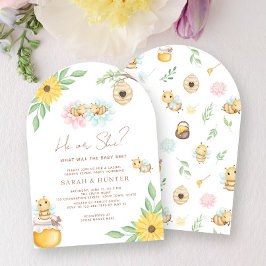 ベビーちゃんは男の子？女の子？中立的なジェンダーシャワー 招待状