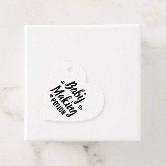 ベビーづくりポーションおもしろいシャワーありがとうハート フェイバータグ (インサイチュ)