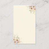 ベビーで開花Bohoニュートラルベビーシャワー、書籍 エンクロージャーカード (裏面)