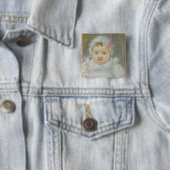 ベビーとしてBlanche Pontillon、1872年(紙でパステル調 缶バッジ (インサイチュ)