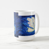 ベビーとガーディアンジェル絵画アートのマグカップ コーヒーマグカップ (正面右)