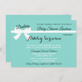 ベビーとゲストスプレッルシャワーティアラパーティー 招待状 (正面/裏面)