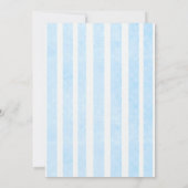 ベビーとテディベアボーイズ赤ちゃんシャワー招待状 招待状 (裏面)