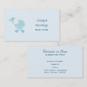 ベビーとママのブルーバード コーリングカード (正面/裏面)