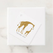 ベビーとママキリンの食べ物を与えタイムベビーシャワー フェイバータグ (インサイチュ)