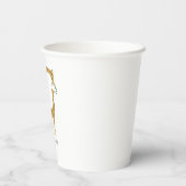 ベビーとママギラフェニュートラルサファリベイビーシャワー 紙コップ (裏面)