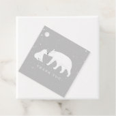 ベビーとママポーラベアウィンターグレーベビーシャワー フェイバータグ (インサイチュ)