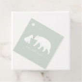 ベビーとママポーラベアウィンターブルーベビーシャワー フェイバータグ (インサイチュ)