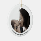 ベビーとママ写真1stクリスマスセラミックオーナメント セラミックオーナメント (右)
