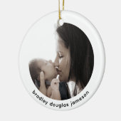 ベビーとママ写真1stクリスマスセラミックオーナメント セラミックオーナメント (左)