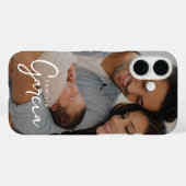 ベビーと一緒にファミリア・ガルシアのケースをカスタマイズ Case-Mate iPhoneケース (裏面 (横))