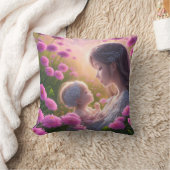 ベビーと女性の感情的つながり クッション (ブランケット)