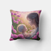 ベビーと女性の感情的つながり クッション (裏面)