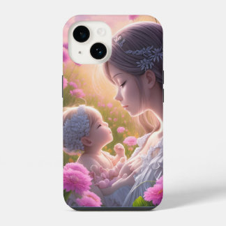 ベビーと女性の感情的つながり iPhone 14ケース