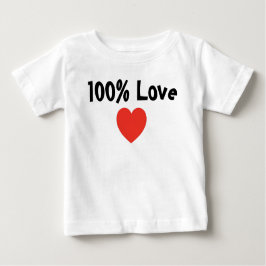 ベビーと子供: 100%愛 – 乳児Tシャツ ベビーTシャツ